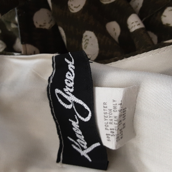 Karen Green Midi Dress w/Detailed Back SZ SM - Picture 5 of 5